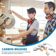 120 Pcs Electric Motor Brushes Carbon Brushes Power Tool Replacement Part for Repair Power Tool 12 Different Sizes