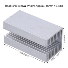 100x50x50mm Aluminium U Type Heatsink