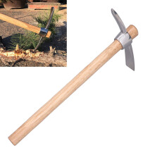 Langlebiger Edelstahl-Handflüster mit Buchenholzgriff – 45 cm x 24 cm