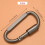 6 pcs Aluminum Alloy D- Locking Carabiner Light but Strong 6