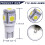 6000K White LED Interior Light Bulb Package for  4Runner 18Pcs Inside Light Dome Trunk Map License Plate Lamp Bulb 4