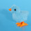 1 Pezzo Fuzzy Chick Hopping Wind  Toy Clockwork Pollo 3