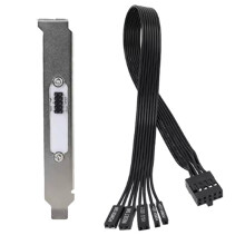 Motherboard External Power HDD LED Restart Button Extension Power Cable for PC Case Chassis PCI Baffle
