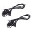 2X US Plug 1.8M Power Cord /Off Button  AC110V 3A AC250V 6A Black 2