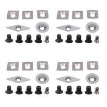 20Pcs Turning Carbide Cutter Inserts Combination Set for Wood Turning Working Lathe Tool with Screw