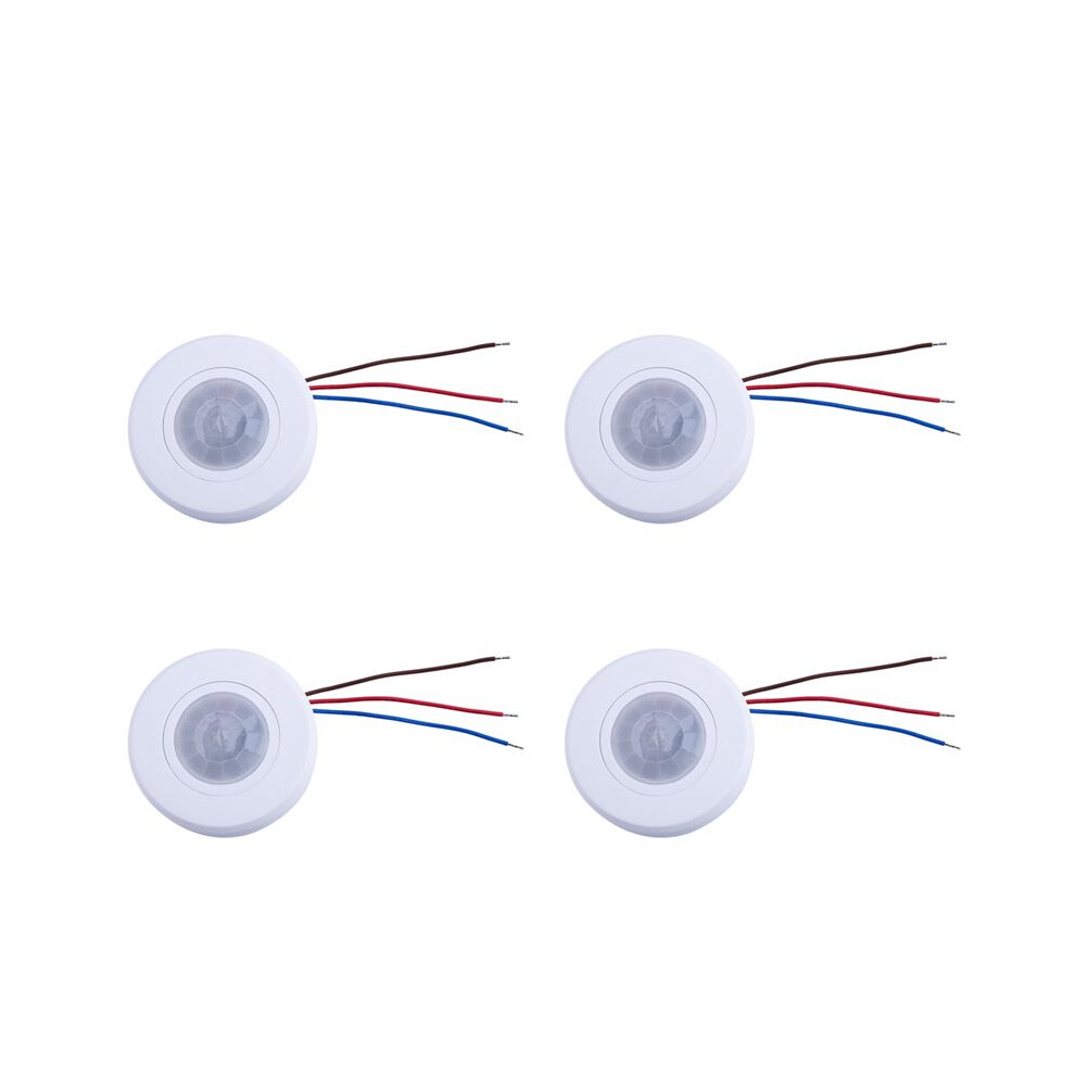 4X 110-220V Ceiling Pir Motion Sensor 200W Ultra Slim Infrared Induction Adjust Delay Light 4712439338154