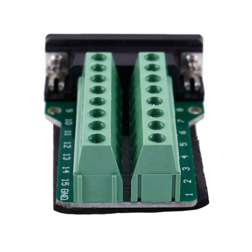 2X DB15 D-SUB VGA 15Pin Female Adapter Jack Terminal Breakout PCB Board 2