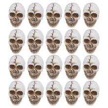 Mini Halloween Skull Figurine with Durable Resin Build for Spooky Party and Table Decoration