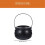 2X Black Cauldron Kettle Plastic Witch Kettle St Patricks Cauldron Wizard Witch Cauldron Decoration Candy Kettle Bucket 6