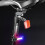 Multifunction Red Blue Waterproof USB Rechargeable Tail Light 800mAh 4
