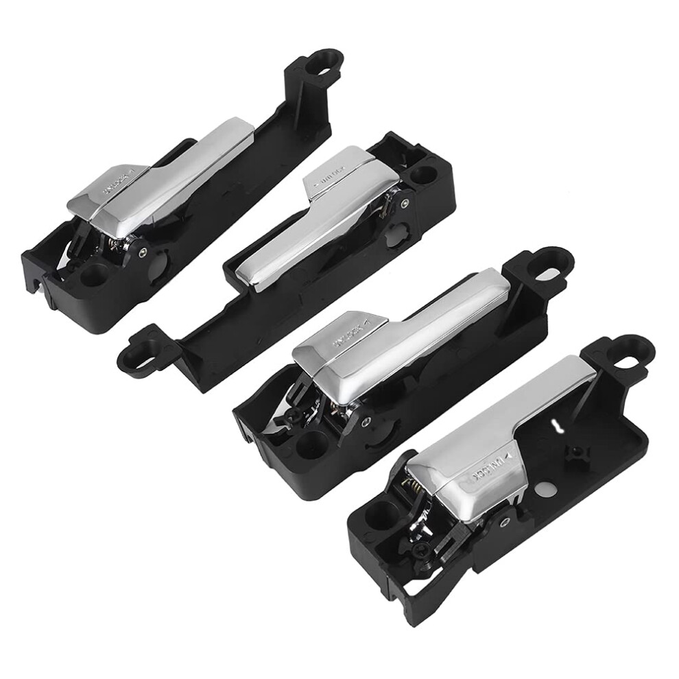 Interior Door Handle Chrome Plated Replacement Set For 20062012 Ford Fusion Mkz Milan 9330225967606