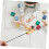 Woodpecker Shape Wooden Percussion Instrument with Pull String Finger Castanet Doorbell, 3 Sets 2