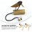 Woodpecker Shape Wooden Percussion Instrument with Pull String Finger Castanet Doorbell, 3 Sets 5
