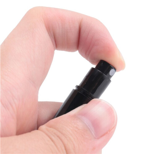 500Pcs / Lot 2Ml Black Plastic Perfume Spray Bottle Sample Spray Sprayer Atomizer Perfume Bottle 2
