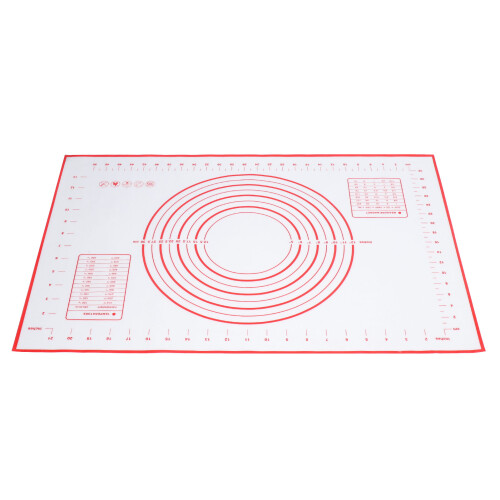 Red Silicone Kneading Pad, Non-Slip Baking & Cutting Board