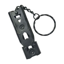 Safety Blare with Keychain High Pitched Survival-Calm black