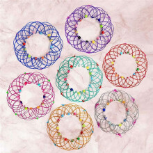 21St Magic Mandala Blomkorg Leksak Magiska Loops Wire Fidget Toy Flexibel Mjuka Magiska Leksaker för Vuxna Barn