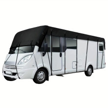 Waterproof RV Roof Cover 210D Oxford Heavy Duty Motorhome Protector with UV Protection and Adjustable Straps (21.3x9.84ft)
