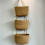 Household Wall-Mounted Storage Basket, Two-Layer Hanging Woven Basket, -2 5