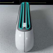Magnetic Refillable Plastic Wrap Dispenser with Cutter, Tin Aluminum Foil Dispenser, Film Wrap Dispenser Kitchen Tool White Cutter