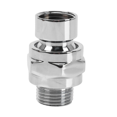 2X Brass Chrome  Joint Shower Arm  Angle Adjustable Swivel Adapter 2