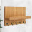 Key Storage Hook, Wall Mounted Holder for Handbag and Hat, Black 2