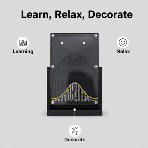 Black Acrylic Galton Board Probability Demonstration Model for Visual Learning and HandsOn Experiments 2