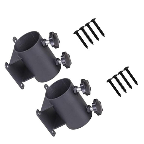 2Pcs Patio Umbrella Holder Deck Umbrella Mount for Beach Deck Railing Garden 2