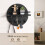 Key Holder Wall Mount, Decorative Key Rack with Hooks and Shelf, Wood, Black 2