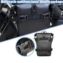 2X Motorbike Rear Rack Trunk Storage Bag Waterproof Motorcycle Bumper Bag with Shoulder Strap Riding Tools
