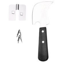 Ensemble D'Accessoires de Kit de Soudure de Plancher de Vinyle D'Acier Inoxydable de 21 Pièces pour Le Guide de Rainure de Coupe de Plancher