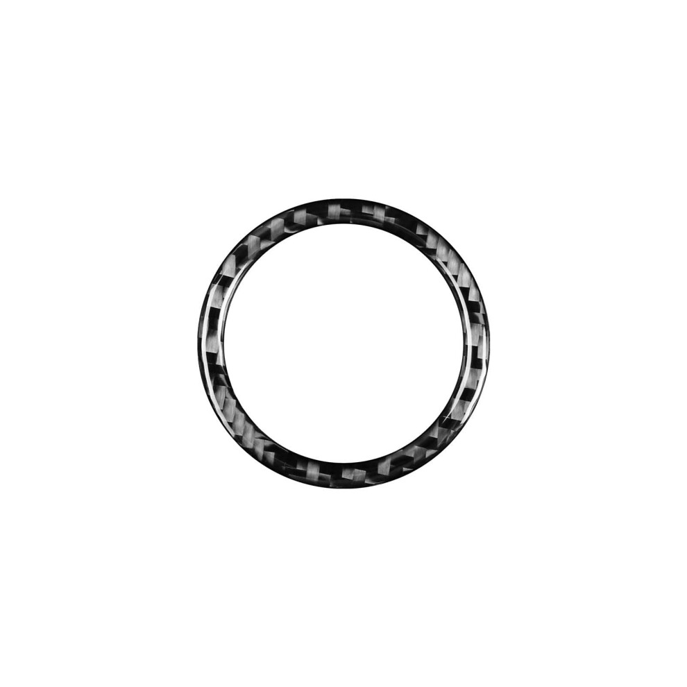 Carbon Fiber Interior Trim Stopwatch Ring Sticker For Porsche Panamera 20102016, Real 5D Glossy Finish Black 9073542690573