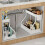 Space Saving 2 Tier Pull Out Storage Box Durable Large Capacity Kitchen Bathroom Essential Drawer Organizer White 3