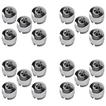 7L6 601 173A 2ZZ 20Pcs Chrome Wheel Lug Bolt Nut Cap Cover for 2004-2017 7L6601173A