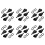 24 Pack Front Windshield Washer Nozzles Wiper Spray Kit Replacement for   Ram 5116079AA,4805742AB,5303833AA 1