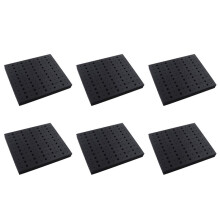 6X Support de Stockage de Plateau de MèChes de Routeur de 110 Trous pour Fraises à Tige de 1/4 Pouce 1/2 Pouce Organisateur de Bits Brill