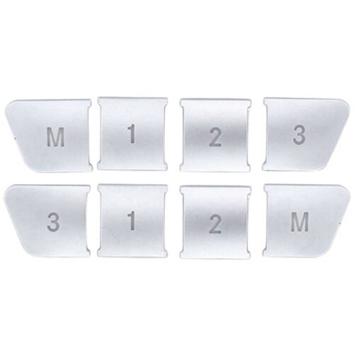 Car Styling  Adjust Memory 1 2 3 M Button Cover Sitckers for   GLA CLA GLK GLE CLS ML GL a B C E Class