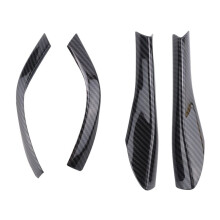 4Pcs Carbon Fiber Rearview Side Mirror Base Cover Trim Decorations for Mustang 2015-2020