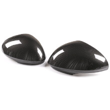 Car Rearview Mirror Decoration Cover Trim Accessories for Giulia 2017 2018 ABS Carbon Fiber