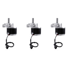 3X 250 W 24 V 75 U / Min Bürstenmotor mit Niedriger Geschwindigkeit, 44 mm Längerer Schaft, Schaftdurchmesser 17 mm, Rollstuhl Verwendeter