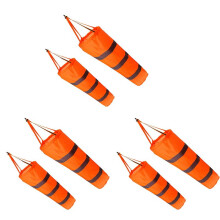 6PCS 30 Inch Windsock Wind Direction Measurement Sock Bag with Reflective Belt for Outdoors Airport Farm & Park