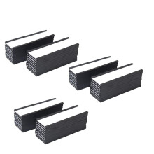 Magnetischer Etikettenhalter, 4 X 1,57 Zoll, 60 Packungen, C-Kanal, WeißE Papierkarten, Schutzfolie, Starker Magnet, Schmutzfrei, Abnehmbar