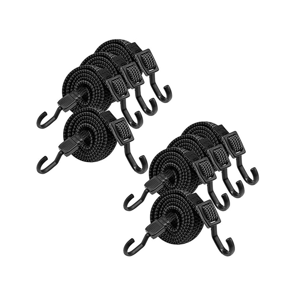 Bungee With Hooks,8Pcs Expanders With Hooks,100Cm Adjustable Elastic Strap For Bicycle Carriers,Motorcycles 6033466557010