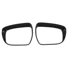 ABS Carbon Fiber Car Rearview Mirror Covers Rain Eyebrow Cover Trim Frame for Qashqai J11 2016-2019