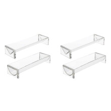 2X Durchsichtiges Cracker-Serviertablett, Transparentes Macaron-PräSentationstablett, Rechteckiger Cracker-Halter für Serviertabletts