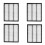 4X Air Filter Cleaner 21702999 High Filtration Efficiency Accessory Replacement for  Penta D4 D6 D9 D11 1