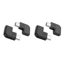 4Pcs 90 Degree Right Angle USB 3.1 Type C Male to Female Converter USB-C Adapter for Phone Portable Connector