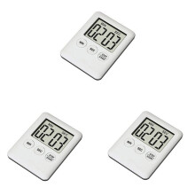 3X LED Digital Kitchen Electronic Timer Countdown Medication Reminder Kitchen Timer Portable