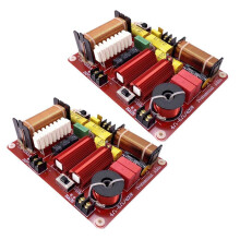 2X 500W 2-Way Audio Speaker Divider 3200Hz Adjustable High and Low Frequency Divider Hifi High Fidelity Crossover Filter