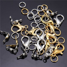 1350Pcs/Box Jewelry Making Kits Lobster Clasp Open Jump Rings End Crimps Beads Box Handmade Bracelet Necklace Findings